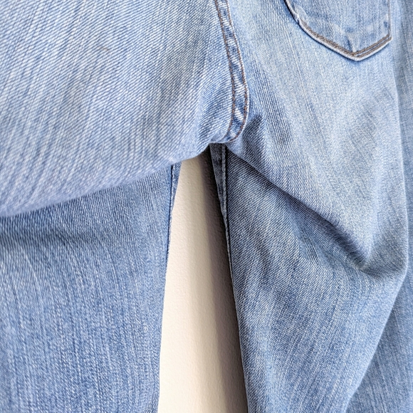 🇺🇸 J Brand Aoki Cropped Distressed Boyfriend Jeans Tulum Wash Made In USA - Picture 15 of 15